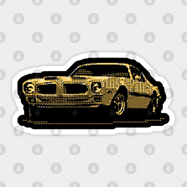 Classic Mustang Grandpa Sticker by Pixelwave